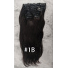 Color 1B 60cm XXXL 10pc 220g High quality Indian remy clip in hair