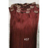 Color 37 40cm 10pc 120g High quality Indian remy clip in hair