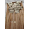 Color 27-22 40cm 10pc 120g High quality Indian remy clip in hair