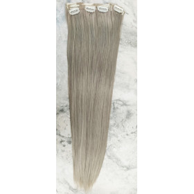 *M171-88* Ash medium blonde mix 60cm clip in hair extensions 10pc set- Straight, Synthetic hair