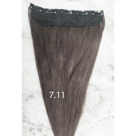 Color 7.11 40cm one piece 120g High quality Indian remy clip in hair