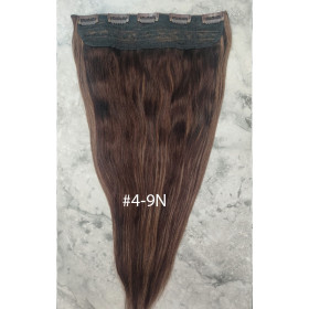 Color 4-9N 45cm one piece 120g High quality Indian remy clip in hair