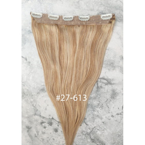 Color 27-613 40cm one piece 120g High quality Indian remy clip in hair