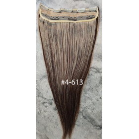 Color 4-613 50cm one piece 120g High quality Indian remy clip in hair