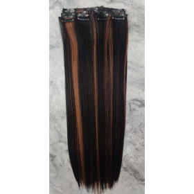 10pc XXL 45cm straight, ultra heat resistant synthetic hair ProExtend