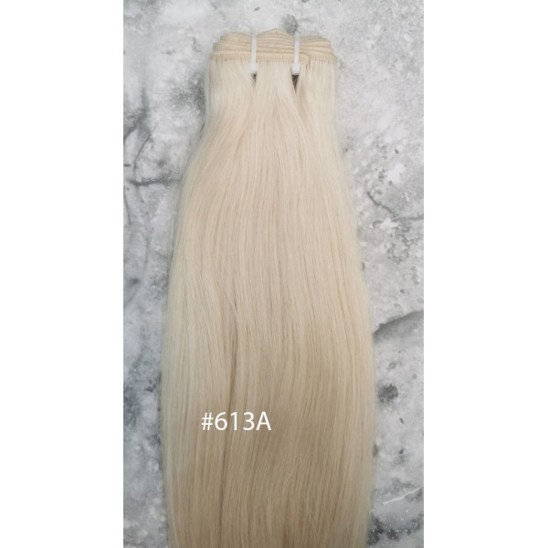 Color 613A 40cm medium drawn European Virgin remy human hair weave 100g (1 bundle)