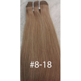Color 8-18 50cm Medium drawn European Virgin remy human hair weave 100g (1 bundle)