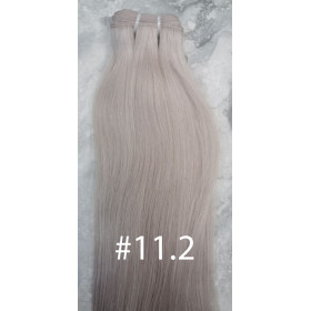 Color 11.2 45cm medium drawn European remy human hair weave 100g (1 bundle)
