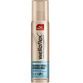 Wellaflex flexible extra stong hold hair spray 75ml travel size