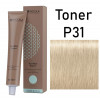 P31 golden ash Indola Professional Blonde expert permanent toner +60ml 20vol developer