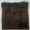 Color 4 30cm 110g 100% Indian remy Halo extensions