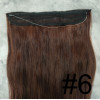 Color 6 40cm 110g 100% Indian remy Halo extensions