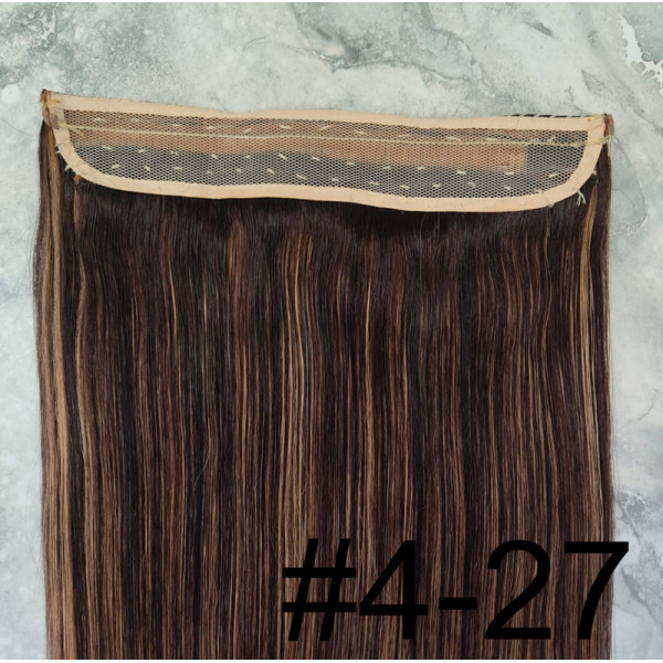 Color 4-27 45cm 110g 100% Indian remy Halo extensions