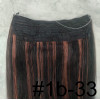 Color 1B-33 50cm 110g 100% Indian remy Halo extensions