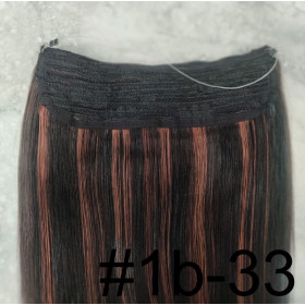 Color 1B-33 30cm 110g 100% Indian remy Halo extensions