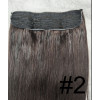 Color 2 45cm 110g 100% Indian remy Halo extensions