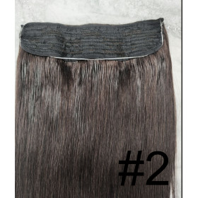 Color 2 55cm 110g 100% Indian remy Halo extensions