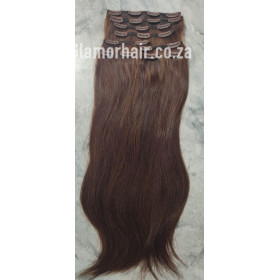 Color 6 50cm XXL 10pc 170g High quality Indian remy clip in hair