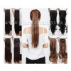 Color 8-18 50cm Basic 60g 100% silky straight Indian human hair tie on ponytail