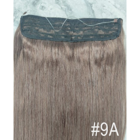 Color 9A 55cm 110g 100% Indian remy Halo extensions
