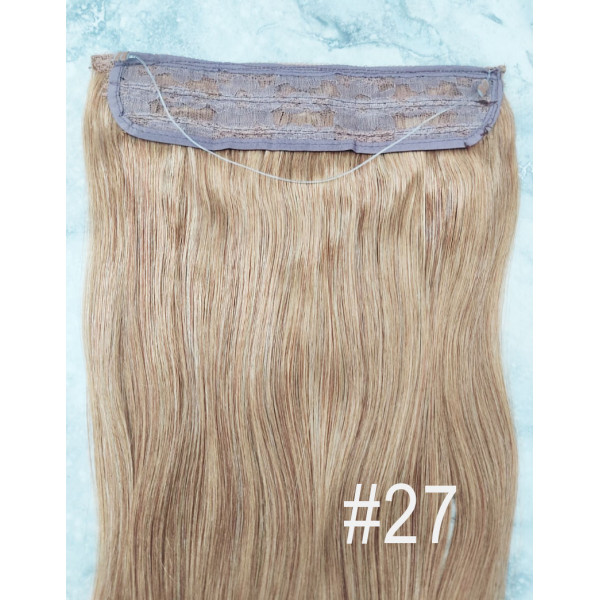 Color 27 55cm 110g 100% Indian remy Halo extensions