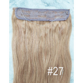 Color 27 50cm 110g 100% Indian remy Halo extensions