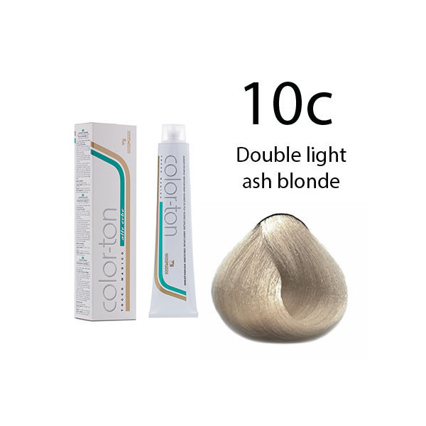 10C(10.1) Double light ash blonde Colorton professional tint (made in Italy) 100ml +100ml 20 vol developer