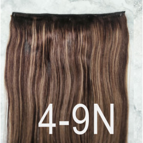 Color 4-9N 40cm one piece 120g High quality Indian remy clip in hair