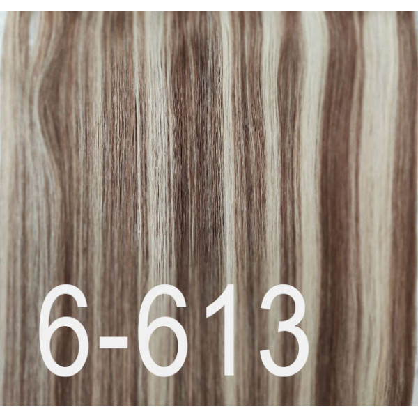 Color 6-613 50cm XXL 10pc 170g High quality Indian remy clip in hair