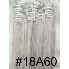 Color 18A60 45cm XXL 10pc 170g High quality Indian remy clip in hair