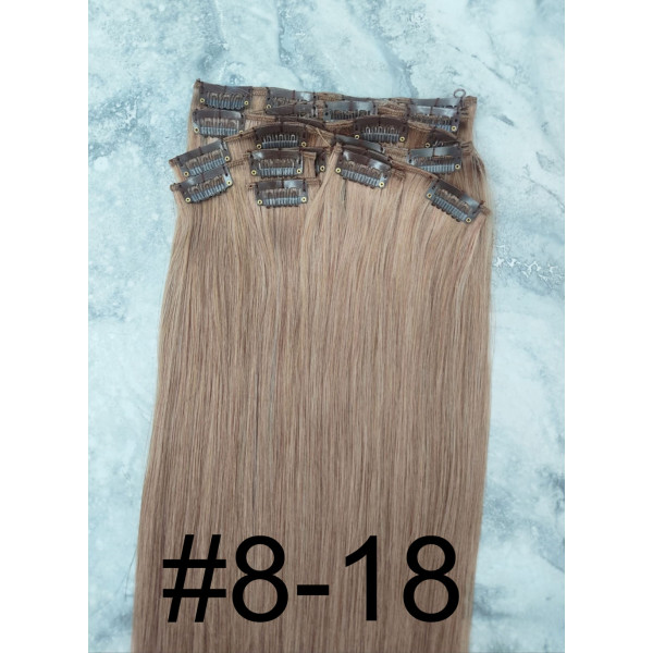Color 8-18 50cm XXL 10pc 170g High quality Indian remy clip in hair