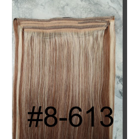 Color 8-613 50cm 110g 100% Indian remy Halo extensions