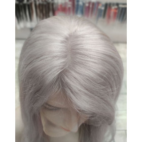 13x4 lace front 26" platinum silver blonde Indian remy human hair wig