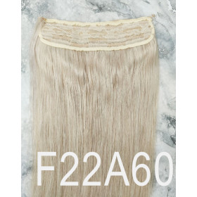 Color F22a60 60cm 110g 100% Indian remy Halo extensions