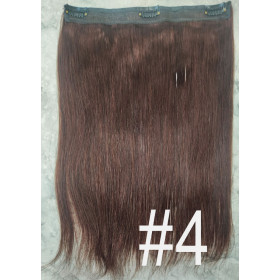 Color 4 50cm 60g volumiser 100% Indian remy one piece clip in hair