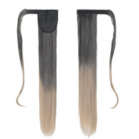 SALE 1T14, velcro straight ponytail 55cm by ProExtend (BlackT24)