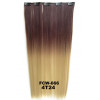 SALE 4t24 Ombre volumizer 50g, straight clip in hair extensions by ProExtend synthetic hair (60cm)