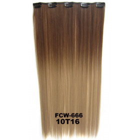 SALE 10t16 Ombre volumizer 50g, straight clip in hair extensions by ProExtend synthetic hair (60cm)