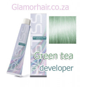 Green tea (anti orange/red) Nouvelle Pastiss semi permanent color + 60ml 5vol developer