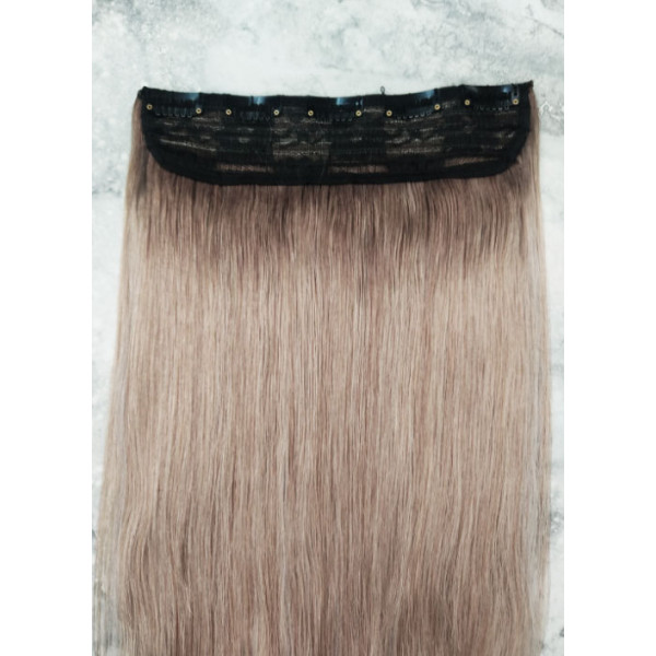 Rooted ombre blonde T8A18 40cm one piece 120g High quality Indian remy clip in hair