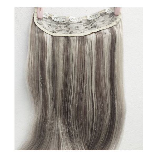 Color 9A60 55cm one piece 120g High quality Indian remy clip in hair