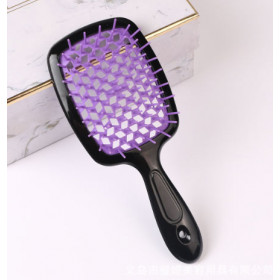 Black purple Detangling blowdry brush