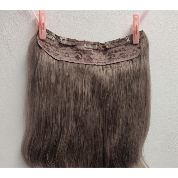 Color 9A-60 40cm one piece 120g High quality Indian remy clip in hair