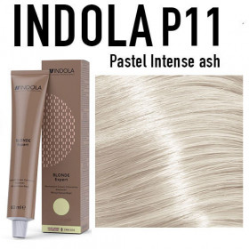 P11 pastel intense ash Indola Professional Blonde expert permanent toner +60ml 20vol developer