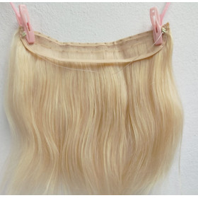 Color 613 40cm 60g basic 100% Indian remy Halo extensions