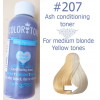 100ml Colortone 207 medium Ash(blue violet) toner for medium blonde hair (Semi permanent)