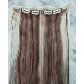 Color 8-613 50cm 3pc 120g High quality Virgin Indian remy clip in hair