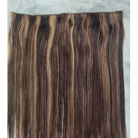 Color 4-27 30cm 60g volumiser 100% Indian remy one piece clip in hair