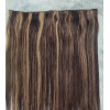 Color 4-27 30cm 60g volumiser 100% Indian remy one piece clip in hair