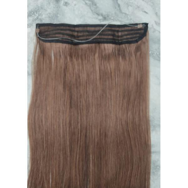 Color 8 50cm 60g basic 100% Indian remy Halo extensions